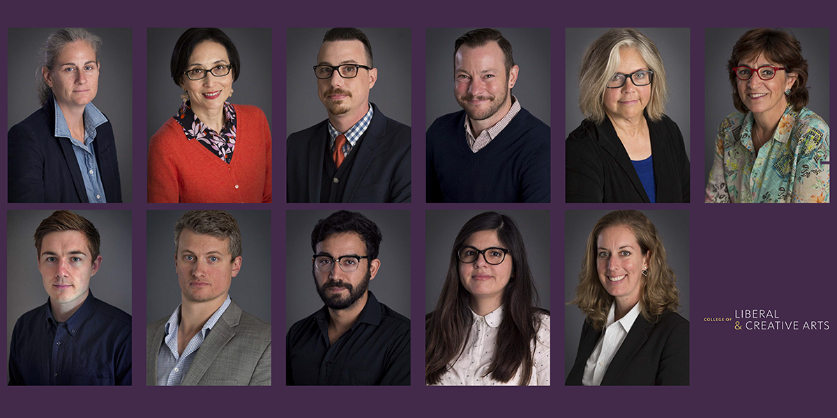 Poster image featuring head shots of 11 new faculty members